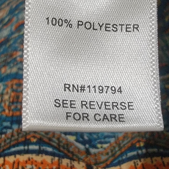 One World Hanky Hem Top/Tunic with Chiffon Trim on Each Side Women's Size XXXL - Picture 8 of 12